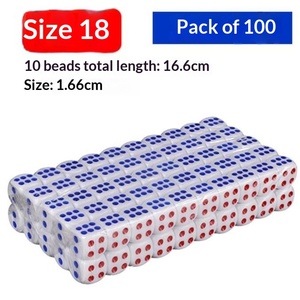 Vente en gros de dés carrés en plastique, perles numérotées pour DND et jeux de société avec logo personnalisé - Product Image 5