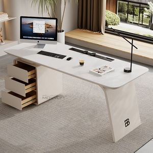 Escritorio de Oficina Modular Moderno Minimalista Italiano de Estilo Crema de Lujo Ligero con Placa de Roca y Madera para el Hogar y la Sala de <span class=keywords><strong>Estudio</strong></span> - Product Image 3