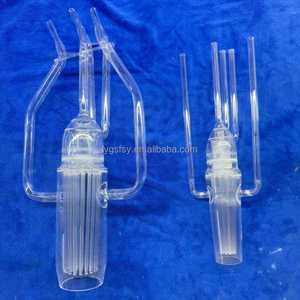 Quartz personnalisé 1100 ℃   Chalumeau en verre résistant à la chaleur, chalumeau en verre de quartz transparent, chalumeau industriel à brûleurs multiples - Product Image 2