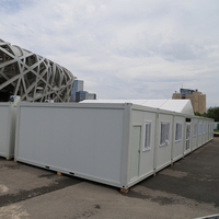 Modernas Casas Prefabricadas de Contenedores de 20 y 40 pies, Edificio de Oficinas Portátil de Bajo Costo, Listo para Usar, Hecho con Panel Sándwich