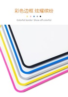 Tableau magnétique réutilisable pour réfrigérateur, personnalisé, en PVC écologique, imperméable, couleur pleine, pour enfants, autocollant décoratif, tableau de messages