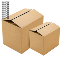 En Stock 35/25/25cm Recyclable Dur Épais Carton Carton Ondulé Boîte pour Expédition Mailer Déménagement Livraison Emballage Carton Boîte