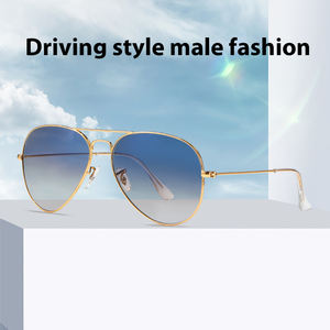 Gafas de Sol de Moda con Venta Directa de Fábrica 3025, Montura Dorada UV, Lentes Ovaladas Polarizadas - Product Image 3