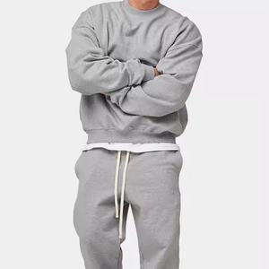 Sweat-shirts de jogging pour hommes, impression personnalisée en gros, broderie, sweat-shirts de fitness pour hommes, col rond - Product Image 4