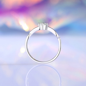 UM JEWELRY Waterproof Vintage Brilliant Cut 925 Sterling Silver Engagement <b>Couples</b> <b>Rings</b> Set Silver Plated Cubic Zirconia Prong - Product Image 3