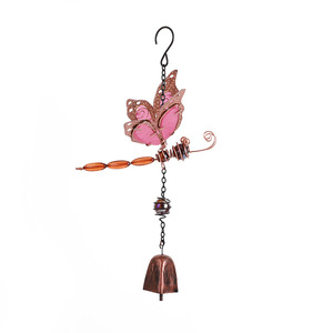 <span class=keywords><strong>Carillon</strong></span> éolien créatif en métal coloré en forme de libellule avec accents de gouttes de cristal, support mural <span class=keywords><strong>tubulaire</strong></span> doré antirouille pour jardin - Product Image 4