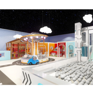 Aire de jeux intérieure pour enfants sur le thème de l'espace, avec manège OVNI, espace de jeu Relo et équipement d'expérimentation scientifique éducatif, pour <span class=keywords><strong>centre</strong></span> <span class=keywords><strong>commercial</strong></span> - Product Image 3