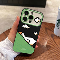 Nouvelle coque de protection pour téléphone en TPU avec motif de canard de dessin animé pour iPhone XS XR XSMAX 11 12 13 14 15 16 Plus Pro Promax 16e