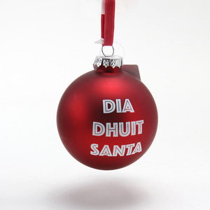 Árbol de Navidad personalizado 7cm <span class=keywords><strong>bolas</strong></span> de cristal blanco adornos de adorno con logotipo impreso Foto imagen calcomanía ecológica - Product Image 5