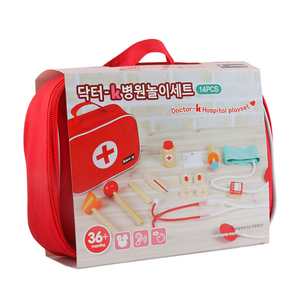 Nuova vendita calda di simulazione medico infermiere medico finte medico in legno <span class=keywords><strong>giocattolo</strong></span> gioco Set accessorio medico <span class=keywords><strong>borsa</strong></span> per bambini - Product Image 4