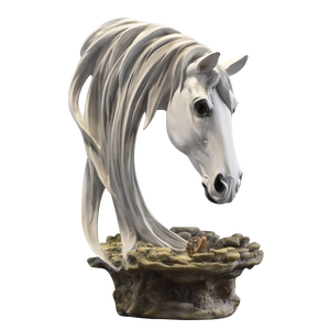 Kişiselleştirilmiş SE7 Yeni Özel At Başı Heykeli Altın Bakır Reçine El Yapımı El Boyaması Hayvan Figürü Paskalya Dekorasyonu Hediyesi - Product Image 3