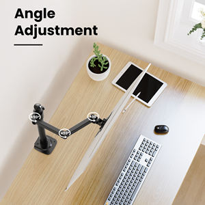 ขาตั้งจอคอมพิวเตอร์แบบแขนเดี่ยว ทำจากโลหะผสมเหล็ก ปรับระดับได้ สำหรับจอขนาด 13-27 นิ้ว ปรับเอียงได้ 90 องศา ออกแบบตามหลักสรีรศาสตร์ รองรับมาตรฐาน <span class=keywords><strong>VESA</strong></span> มีสินค้าในสต็อก - Product Image 5