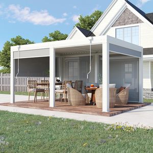 Invernadero de Vidrio Contemporáneo Prima para Jardín, Patio y Espacio Exterior de Villa, con Luces - Product Image 2