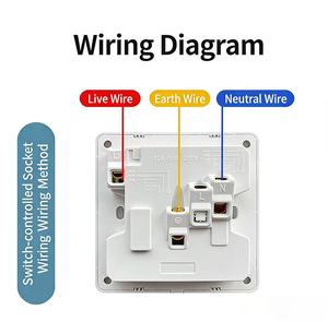 86型1路8孔插座AC250V多功能6孔10孔隐藏式安装明装式 - Product Image 6