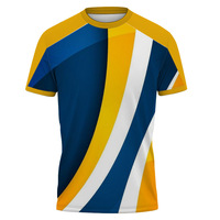 Chemises de course à séchage rapide par sublimation avec logo personnalisé OEM Chemise de marathon à impression intégrale T-shirts de course pour hommes