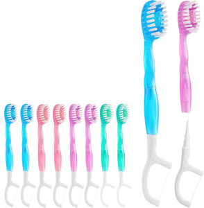 Cepillo de Dientes Portátil Mini de Cerdas Medianas de Nylon Pre-empastado Desechable para Adultos con Pasta Dental Integrada para Viajes - Product Image 1