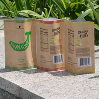 Sachet Doypack Personnalisé en Papier Kraft PE Anti-humidité avec Impression Héliogravure pour Emballage de Chips de Banane