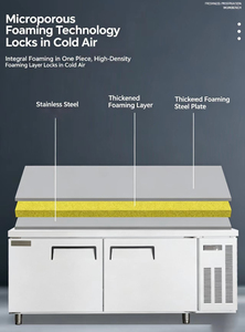 Refrigerador y Congelador de Alta Eficiencia con Compresor de Temperatura Simple/Doble para Debajo del Mostrador, Ideal para Cocina y Hogar, Robusto y Duradero - Product Image 4