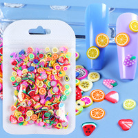 10g Fruit Design Polymer Clay Slices Nagelcharms in zakjes Manicure Decoratie Watermeloen Aardbei Fruit Nagel Art Charms