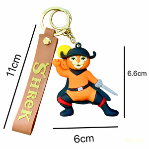 Porte-clés de dessin animé <span class=keywords><strong>Shrek</strong></span> en gros, poupée exquise pour couple, accessoires de sac à dos et de voiture, petits objets suspendus - Product Image 4