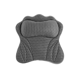 Cuscino da bagno per vasca da bagno 4D Mesh 6 ventose accessori da bagno supporta testa collo spalla Back Home Spa - Product Image 4