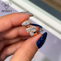 JINSEO Bijoux Élégants Diamant de laboratoire cultivé sur mesure, 1ct 2ct 3ct, taille multi-formes, certifié IGI, VVS incolore, pour sertissage de pierre principale