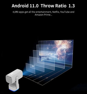 YDH-K2 2025 Ngoài Trời Mini 4K Chiếu 600 Lumens Tự Động lấy nét Android 11 Bt5.2 Wifi 6 Rạp Hát Tại Nhà Pin Di Động Máy Chiếu 4K - Product Image 4