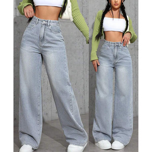 <span class=keywords><strong>Jeans</strong></span> da donna a vita alta RNSHANGER pantaloni <span class=keywords><strong>lunghi</strong></span> in Denim <span class=keywords><strong>larghi</strong></span> <span class=keywords><strong>larghi</strong></span> <span class=keywords><strong>Jeans</strong></span> stile stile tinta unita <span class=keywords><strong>Jeans</strong></span> comodi da donna - Product Image 5