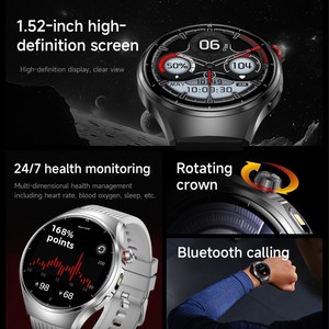 Nouvelle Montre Connectée IW09 2026 – Modes Multi-Sports, Suivi Fréquence Cardiaque et <span class=keywords><strong>Oxygène</strong></span> Sanguin, Écran HD 1,52 Pouces, Batterie 1000 mAh – Montre Sportive pour Hommes - Product Image 2