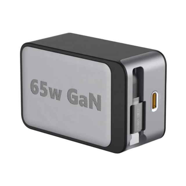 Portable 65W PD 3.0 Fast Charger GaN Material Telescopic Storage Type C USB C for Business Trips