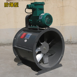 Ventilador axial a prueba de explosiones de 380V y 2900 rpm, ventilador de conducto de hierro fundido con aspas de aluminio y rodamientos de bolas para ventilación y extracción de humo. - Product Image 1