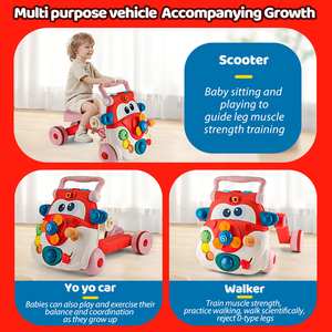 Poussettes multifonctions pour bébés, jouets, trotteur d'activités pour bébés et tout-petits avec musique et lumière - Product Image 3