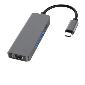 Hub Type-C 4-en-1, adaptateur <span class=keywords><strong>USB</strong></span> 3.0 <span class=keywords><strong>HDMI</strong></span>, câble en alliage d'aluminium de 110 mm - Product Image 4