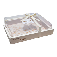Boîte à fruits transparente sur mesure avec couvercle et fermeture à ruban pour plateaux de fruits frais coupés et emballages de pique-nique en plein air