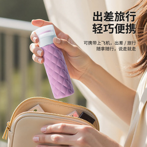 Silicone Textured Travel Bottle 90ml For <b>Shampoo</b> Lotion Portable Storage Multicolor Options - Product Image 2