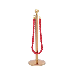 Alfombra roja <span class=keywords><strong>VIP</strong></span> Negro y dorado Corona Cola Línea Poste Barrera Cuerda Control de multitudes Puntales - Product Image 4