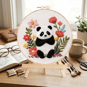 Kit de <span class=keywords><strong>broderie</strong></span> au point de croix avec fils et <span class=keywords><strong>coton</strong></span> pour motifs d'art populaire et d'anime - Product Image 3