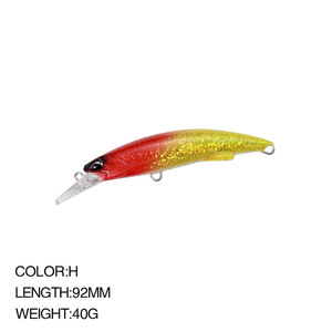 Esca artificiale <span class=keywords><strong>per</strong></span> la pesca di pesciolini che affonda 92mm 40g esca rigida <span class=keywords><strong>per</strong></span> la <span class=keywords><strong>spigola</strong></span> <span class=keywords><strong>per</strong></span> la pesca in barca fluviale oceanica esca esca - Product Image 4