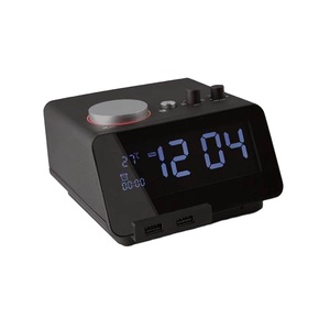 Mini kép USB sạc đài phát thanh loa đồng hồ báo thức - Product Image 1