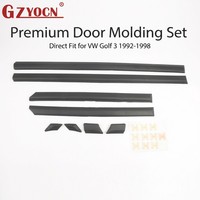 Kit de garnitures de moulures latérales de porte 8 pièces pour VW Golf 3 MK3 modèles 92-98, ensemble complet de bandes de protection pour véhicule 1H4853515 1H4853516 1H4853753