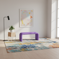 Banc de change de chaussures moderne en laine, robuste, pour l'entrée de la maison, le salon, la salle à manger, la chambre et le bureau à domicile