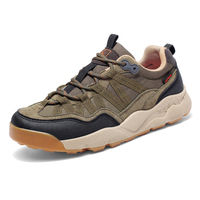 Zapatos de senderismo para hombre, zapatillas ligeras para correr, calzado de gamuza en tonos tierra para caminar al aire libre, calzado duradero para mujer, zapatillas de camping