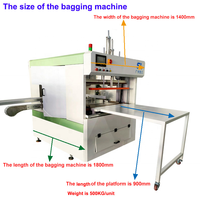 Système de mise en sac semi-automatique manuel pour bouteilles vides, ensacheuse de bouteilles vides en PP, PE, PET, HDPE, film PE, machine d'emballage de sacs en plastique pour bouteilles vides