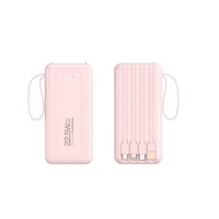 Station d'alimentation portable de haute qualité, charge super rapide, banques d'alimentation 22,5 W, logo personnalisé, banque d'alimentation avec câble 10000 mAh 20000 mAh