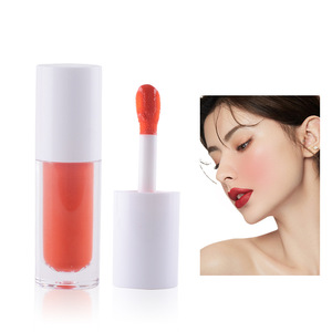 Maquillage végétalien sans cruauté, sans logo, beauté douce, couleur corail, pêche, blush liquide, maquillage de luxe - Product Image 4
