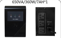 Sistema de Alimentación Ininterrumpida (UPS) LongKun, Fuente de Alimentación de Respaldo con Pantalla LCD, Inversor UPS para Computadora, Hogar, Oficina, Servidor, Emergencias