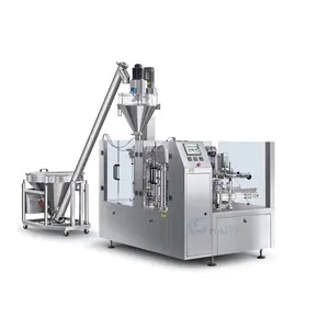 HAIYI MACHINERY coffee bean candy zipper premade forming bag packing doy pack filling machine