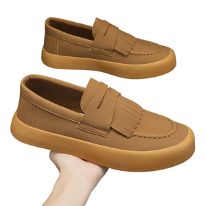 Chaussures de marche décontractées et tendance pour hommes, en maille respirante, grandes tailles 39-44, style gentleman, baskets en PU, printemps-été - Product Image 1