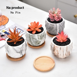 Vente en gros de pots d'ananas succulents en céramique émaillée écologique quatre couleurs disponibles pour le marché pots de fleurs jardinières - Product Image 1