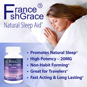 Fabricant de compléments alimentaires à base de mélatonine, 20 mg, sans baies, sans gluten, améliore le sommeil, 180 comprimés de mélatonine à dissolution rapide - Product Image 2